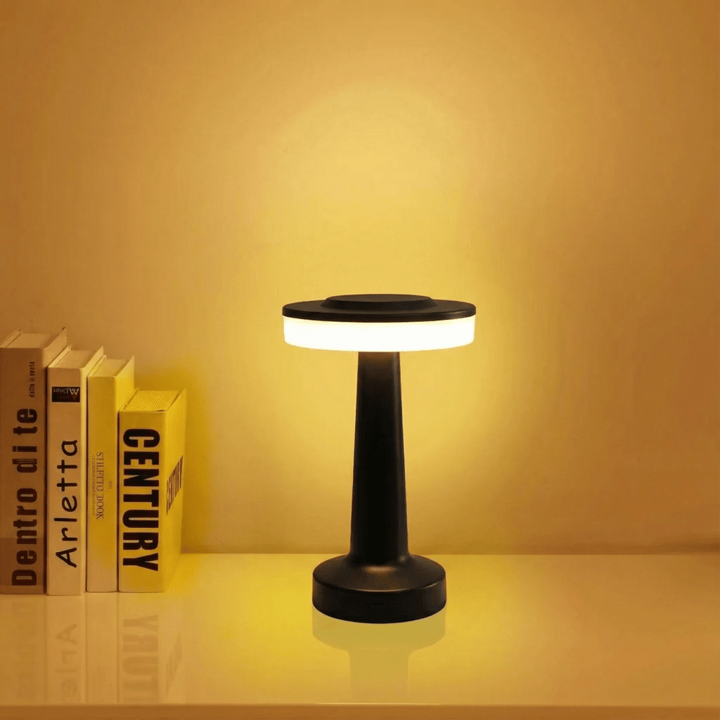 Cordless LED Desk Light Featuring Touch Control And Metal Finish