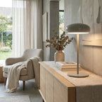 Rechargeable Table Lamp With LED USB Charging 15 Inches Tall