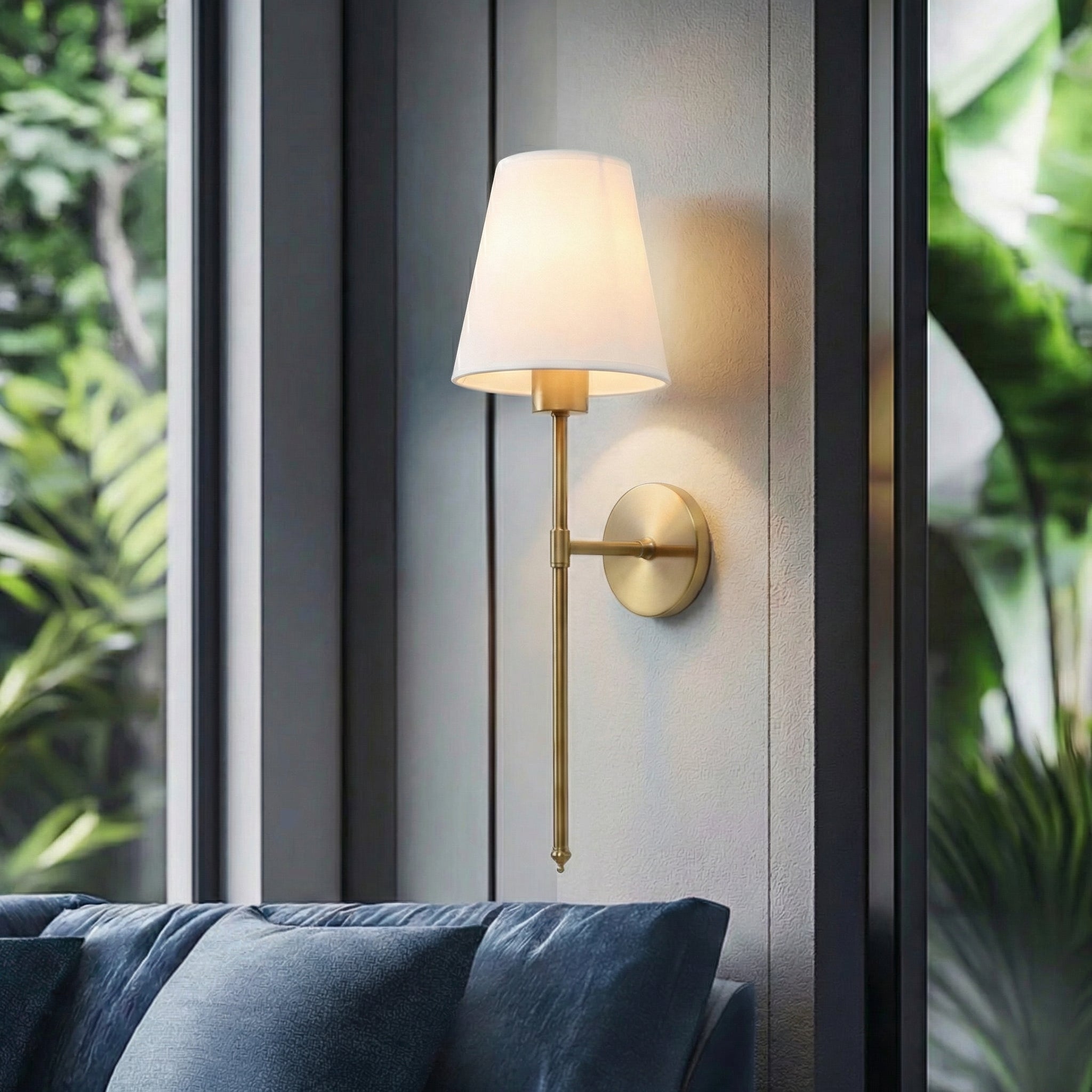 Rechargeable Wall Light With Modern Design And Metal Construction, 12 Inches