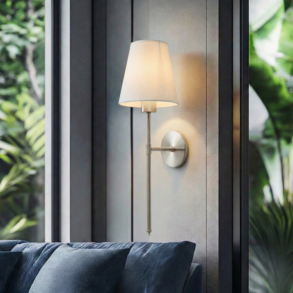 Rechargeable Wall Light With Modern Design And Metal Construction, 12 Inches