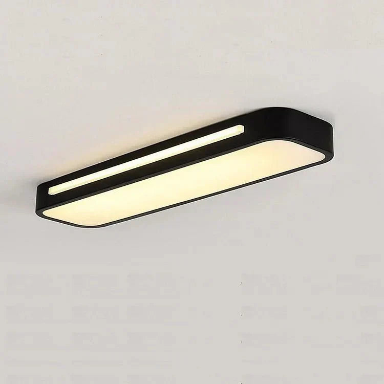 LED Rectangular Ceiling Light Fixture Modern Flush Mount 24 By 12 Inches