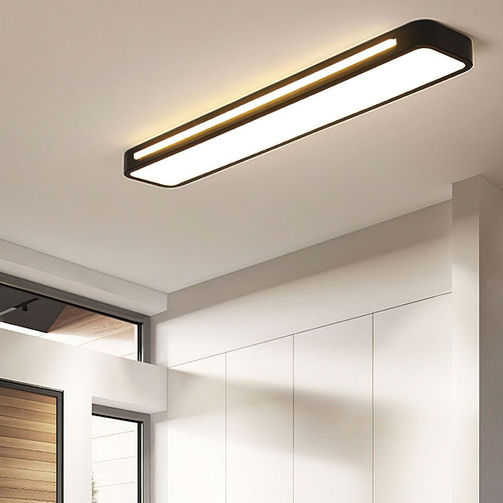 LED Rectangular Ceiling Light Fixture Modern Flush Mount 24 By 12 Inches