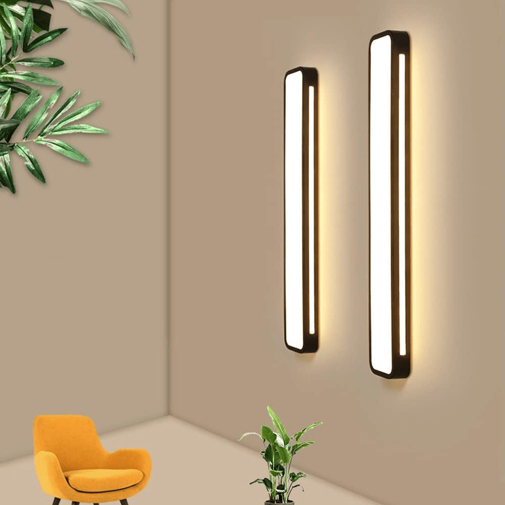 LED Rectangular Ceiling Light Fixture Modern Flush Mount 24 By 12 Inches