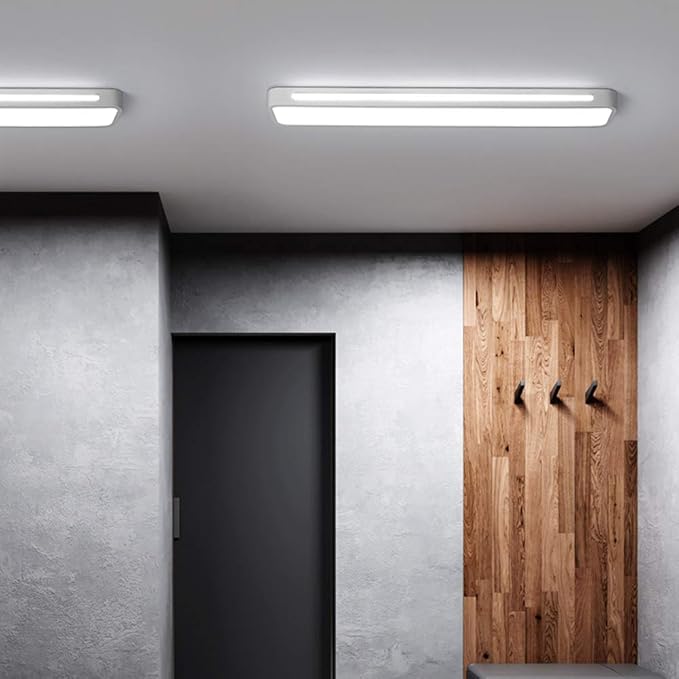 LED Rectangular Ceiling Light Fixture Modern Flush Mount 24 By 12 Inches