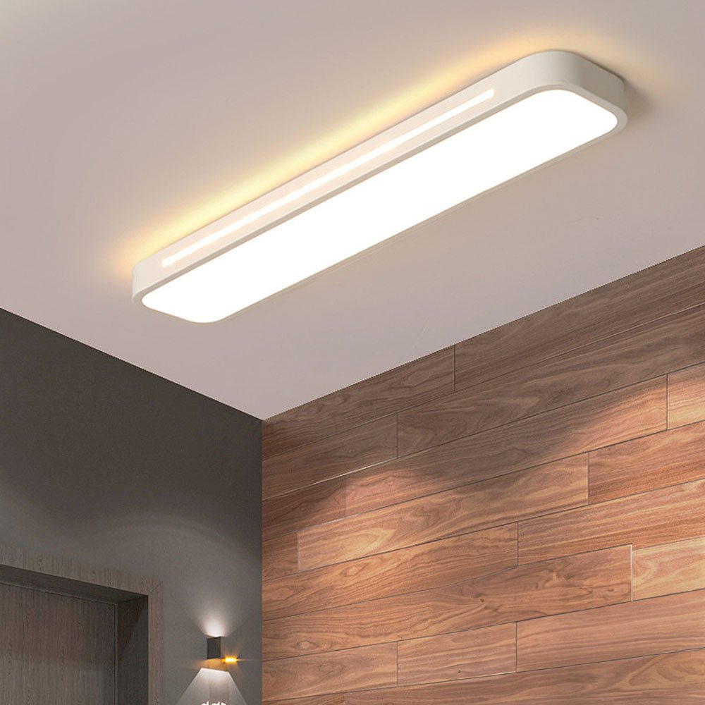 LED Rectangular Ceiling Light Fixture Modern Flush Mount 24 By 12 Inches