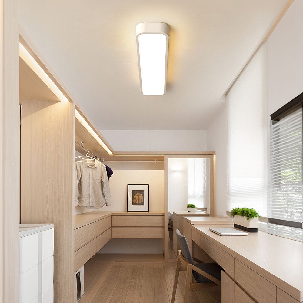 LED Rectangular Ceiling Light Fixture Modern Flush Mount 24 By 12 Inches