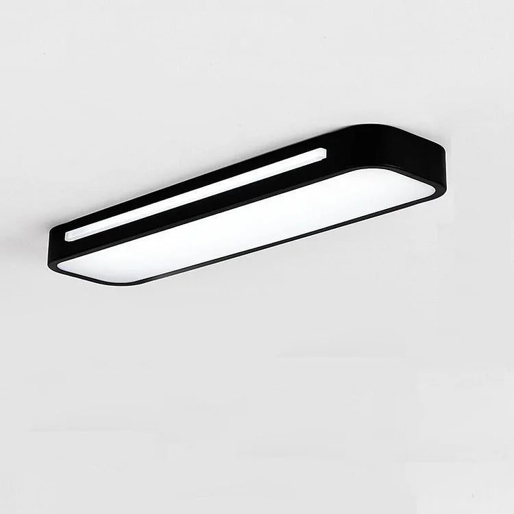 LED Rectangular Ceiling Light Fixture Modern Flush Mount 24 By 12 Inches
