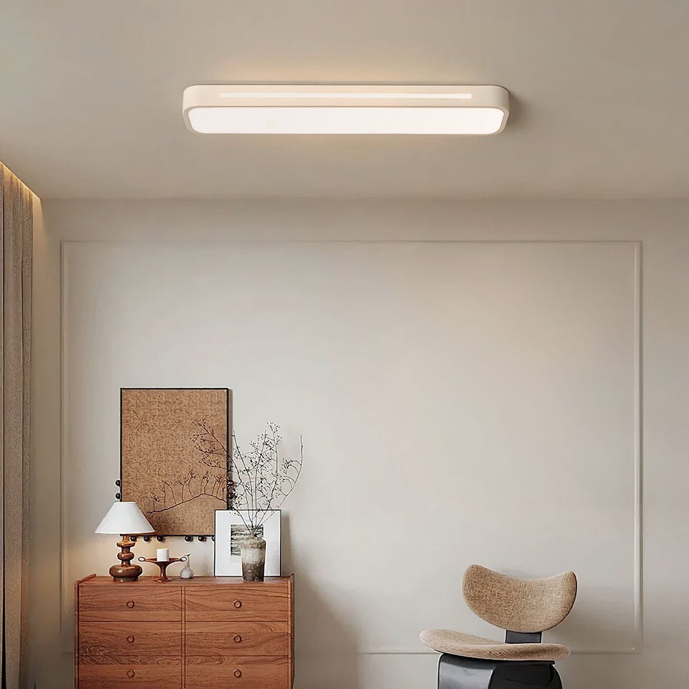 LED Rectangular Ceiling Light Fixture Modern Flush Mount 24 By 12 Inches