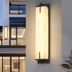 Outdoor Resin Wall Sconce with Rectangular LED Light Panel