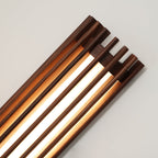 Muto Walnut Wood Wall Lamp, Hardwired Indoor Sconce, Integrated LED