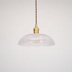 This Clérachic pendant's shade shown unlit on a plain white background, a dark twisted cord above.