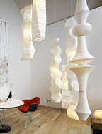 Washi Paper E Pendant Light, Tall Mulberry Shade, E26/E27, Hardwired