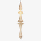 Washi Paper E Pendant Light, Tall Mulberry Shade, E26/E27, Hardwired