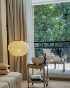 Floor Lamp, Akari Rice Paper Shade, E26/E27, Plug-In, Sculptural