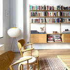 Floor Lamp, Akari Rice Paper Shade, E26/E27, Plug-In, Sculptural