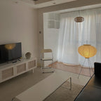 Floor Lamp, Akari Rice Paper Shade, E26/E27, Plug-In, Sculptural