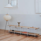 Floor Lamp, Akari Rice Paper Shade, E26/E27, Plug-In, Sculptural