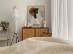 Floor Lamp, Akari Rice Paper Shade, E26/E27, Plug-In, Sculptural
