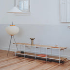 Floor Lamp, Akari Rice Paper Shade, E26/E27, Plug-In, Sculptural