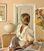 Floor Lamp, Akari Rice Paper Shade, E26/E27, Plug-In, Sculptural