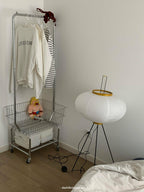 Floor Lamp, Akari Rice Paper Shade, E26/E27, Plug-In, Sculptural