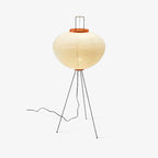 Floor Lamp, Akari Rice Paper Shade, E26/E27, Plug-In, Sculptural