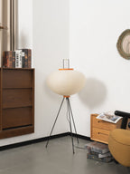 Floor Lamp, Akari Rice Paper Shade, E26/E27, Plug-In, Sculptural