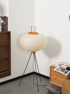 Floor Lamp, Akari Rice Paper Shade, E26/E27, Plug-In, Sculptural