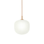 Sandblasted Glass Pendant Lamp, Acorn Shape, 3 Sizes in Orange, Black or White