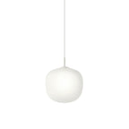 Sandblasted Glass Pendant Lamp, Acorn Shape, 3 Sizes in Orange, Black or White
