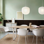 Sandblasted Glass Pendant Lamp, Acorn Shape, 3 Sizes in Orange, Black or White