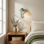 Matte cylinder wall lamp shown in a soft Macaron tone