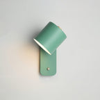 Væglampe, drejelig cylindergardin, E26/E27, metal, mat finish
