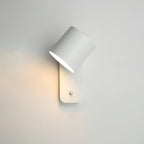 Væglampe, drejelig cylindergardin, E26/E27, metal, mat finish