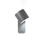 Væglampe, drejelig cylindergardin, E26/E27, metal, mat finish