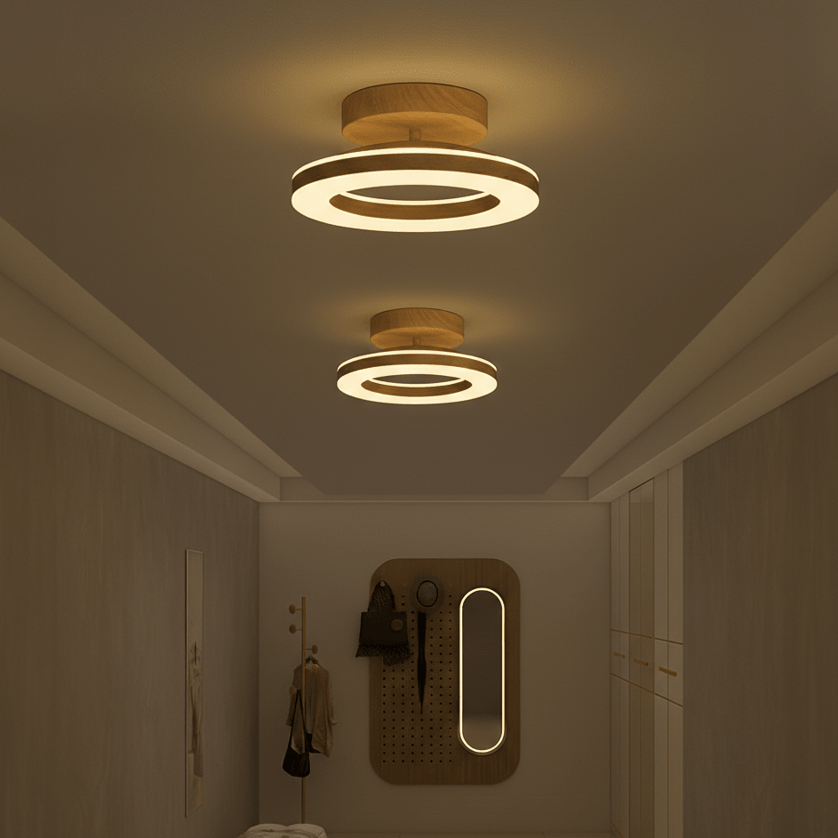 12 Inch Round Light Fixture LED Ceiling, Modern Design Style