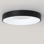 Circular Flush Mount Ceiling Light With Diffuser, 12 Inch Diameter