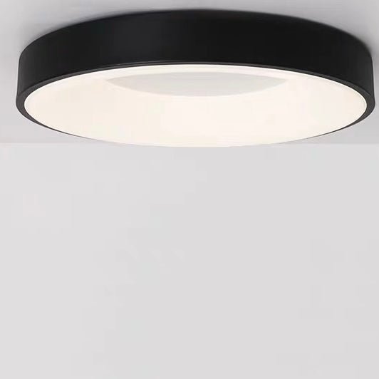 Circular Flush Mount Ceiling Light With Diffuser, 12 Inch Diameter