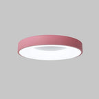 Circular Flush Mount Ceiling Light With Diffuser, 12 Inch Diameter