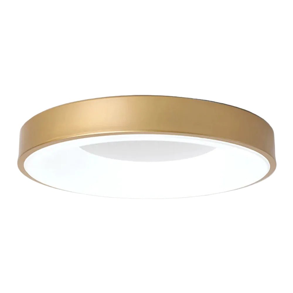 Circular Flush Mount Ceiling Light With Diffuser, 12 Inch Diameter