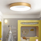 Circular Flush Mount Ceiling Light With Diffuser, 12 Inch Diameter