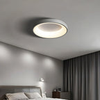 Circular Flush Mount Ceiling Light With Diffuser, 12 Inch Diameter