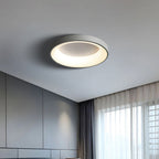 Circular Flush Mount Ceiling Light With Diffuser, 12 Inch Diameter