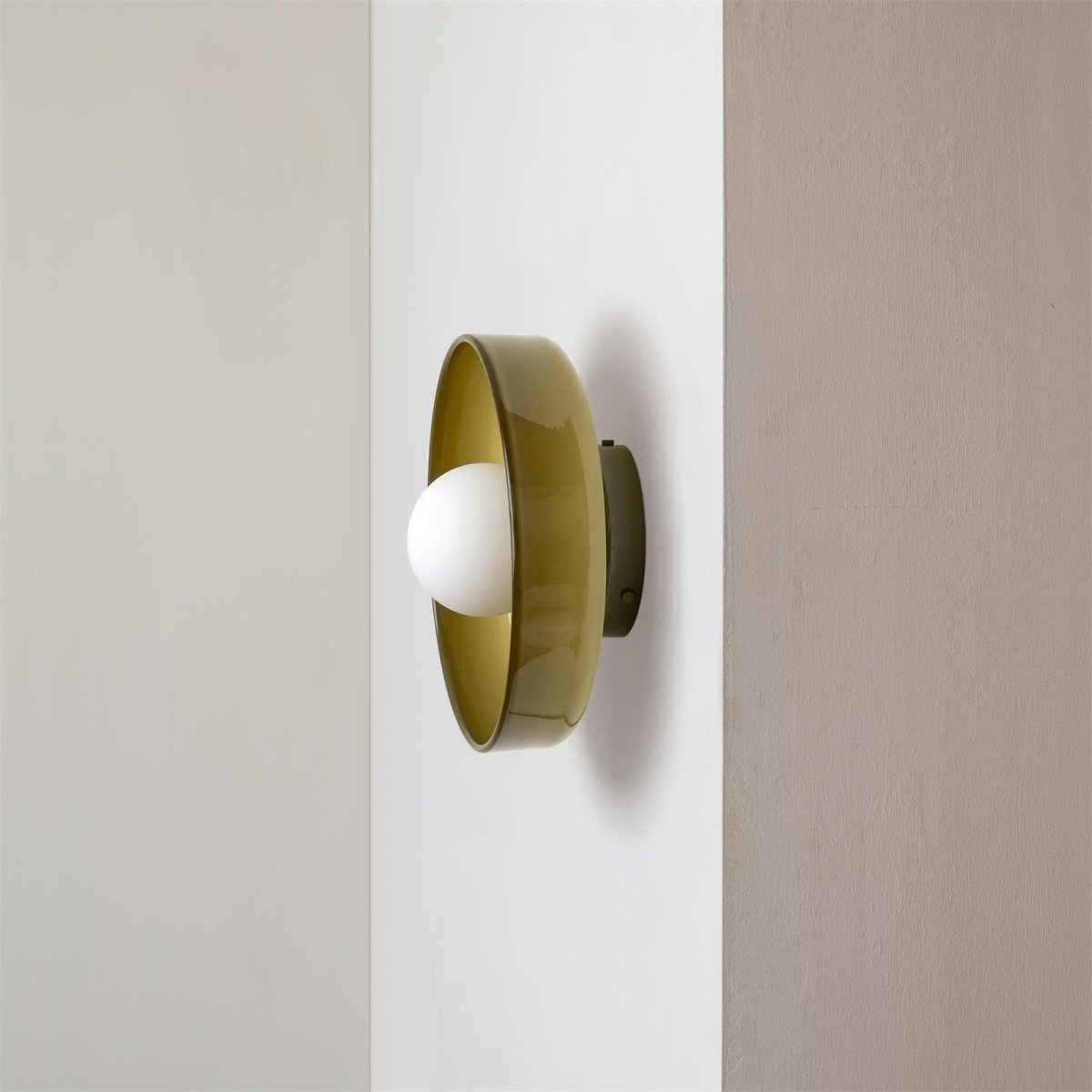 12-Inch Circular Ceiling Light With Translucent Shade Flush Mount