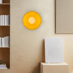 12-Inch Circular Ceiling Light With Translucent Shade Flush Mount