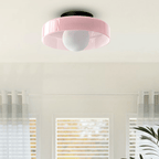 12-Inch Circular Ceiling Light With Translucent Shade Flush Mount