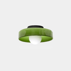 12-Inch Circular Ceiling Light With Translucent Shade Flush Mount