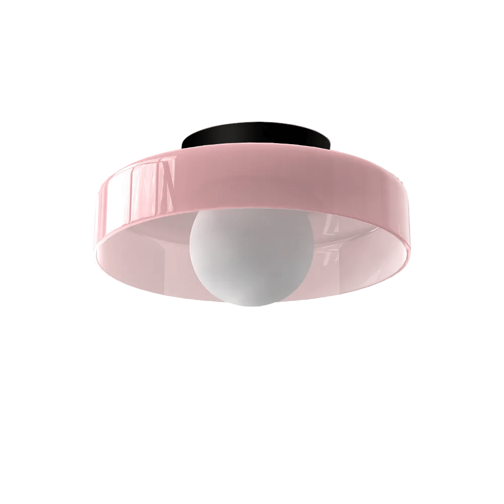 12-Inch Circular Ceiling Light With Translucent Shade Flush Mount