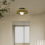 12-Inch Circular Ceiling Light With Translucent Shade Flush Mount