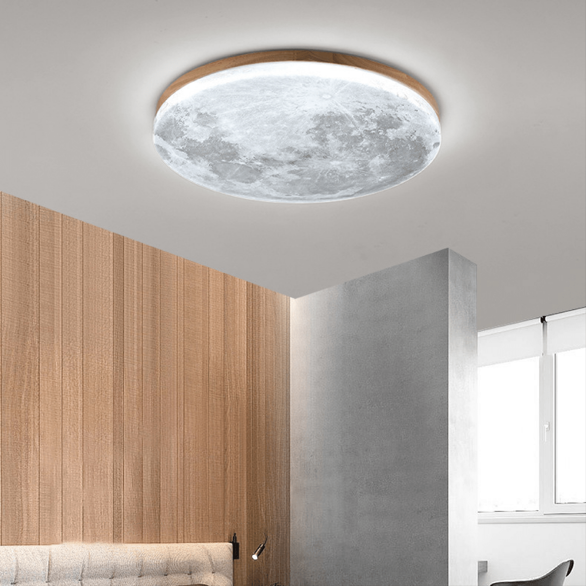12-Inch Round White Ceiling LED Light Fixture For Living Spaces